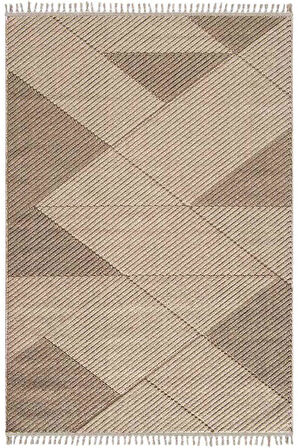 Çam Halı Side 1413 Bej  İskandinav Desenli Koridor Halısı Kesme Yolluk Mutfak Halısı Modern Salon Halısı