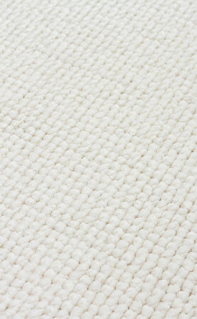 EKO Halı OSLO OSL PLAİN WHİTE Hav Toz Vermez Hasır Dokuma Modern Makine Halısı