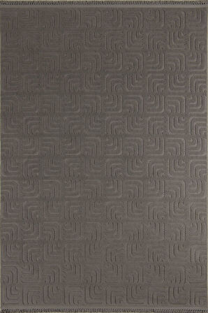 Çam Halı Molde 9210 Koyu Gri Koridor Halısı Kesme Yolluk Mutfak Halısı Modern Salon Halısı