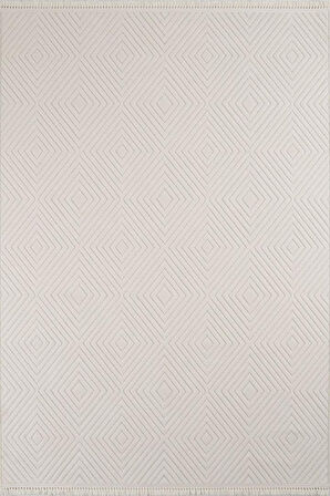 Çam Halı Molde 9205 Krem Koridor Halısı Kesme Yolluk Mutfak Halısı Modern Salon Halısı