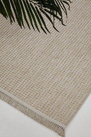 Çam Halı Vegas 1452 Vizon Koridor Halısı Kesme Yolluk Mutfak Halısı Modern Salon Halısı