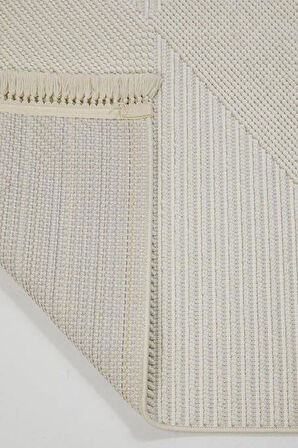 Çam Halı Vegas 1454 Krem Koridor Halısı Kesme Yolluk Mutfak Halısı Modern Salon Halısı