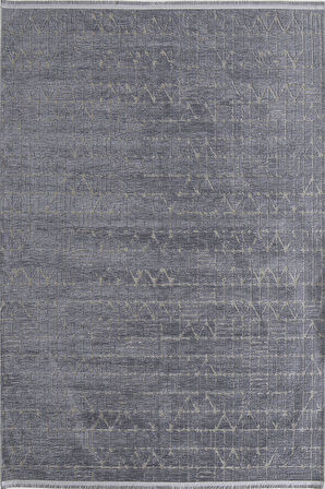 Çam Halı Astana 8205 Gri Koridor Halısı Kesme Yolluk Mutfak Halısı Modern Salon Halısı