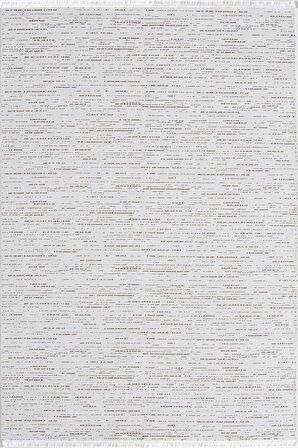 Çam Halı Astana 8201 Beyaz Koridor Halısı Kesme Yolluk Mutfak Halısı Modern Salon Halısı