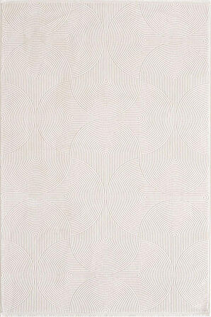 Çam Halı Therapy 8612 Krem Koridor Halısı Kesme Yolluk Mutfak Halısı Modern Halı