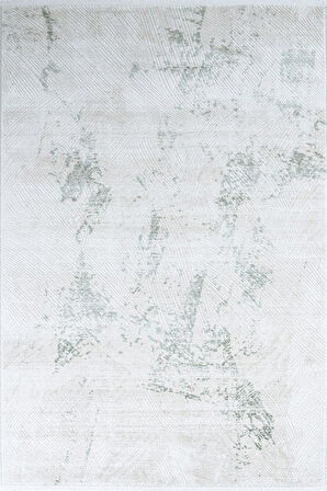 Çam Halı Therapy 8618 Yeşil Vizon Krem Koridor Halısı Kesme Yolluk Mutfak Halısı Modern Halı