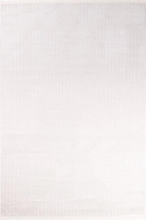 Çam Halı Toronto 9413 Beyaz Koridor Halısı Kesme Yolluk Mutfak Halısı Salon Halısı