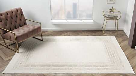 ÇAM Halı ARVEL AR008A Beyaz Koridor Halısı Mutfak Halısı Salon Halısı