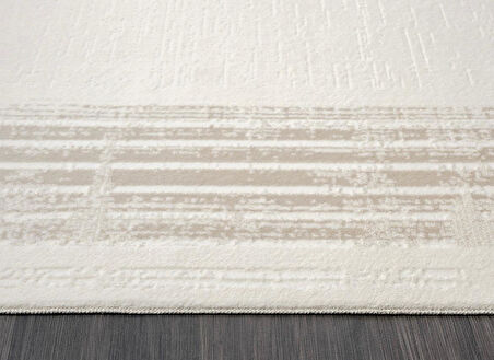 ÇAM Halı ARVEL AR008A Beyaz Koridor Halısı Mutfak Halısı Salon Halısı