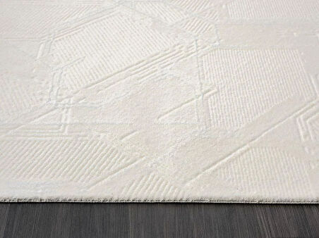 ÇAM Halı ARVEL AR011A Beyaz Koridor Halısı Mutfak Halısı Salon Halısı