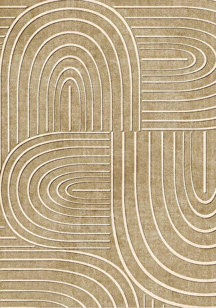 Çam Halı Siesta Modern 32-517 Modern Desenli Dokuma Tabanlı Yıkanabilir Şönil Salon ve Oda Halısı