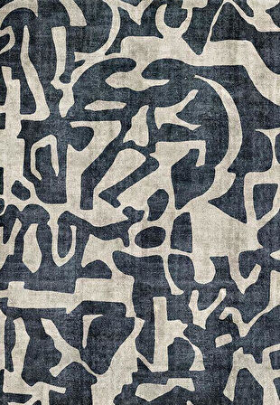 Çam Halı Siesta Modern 32-523 Modern Desenli Dokuma Tabanlı Yıkanabilir Şönil Salon ve Oda Halısı