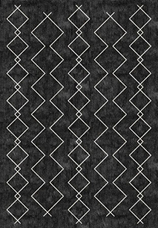 Çam Halı Siesta Etnik 32-571 Etnik Eskitme Desenli Dokuma Tabanlı Yıkanabilir Şönil Salon ve Oda Halısı