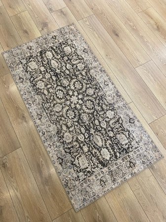 Çam Halı Anatolia 32-043 Etnik Eskitme Desenli Dokuma Tabanlı Yıkanabilir Şönil Salon ve Oda Halısı