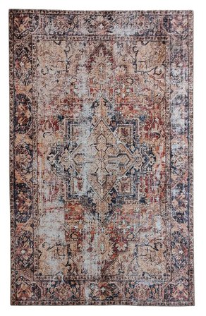 Çam Halı Anatolia 32-038 Etnik Eskitme Desenli Dokuma Tabanlı Yıkanabilir Şönil Salon ve Oda Halısı