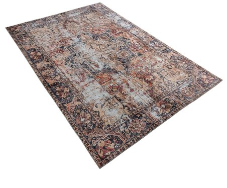 Çam Halı Anatolia 32-038 Etnik Eskitme Desenli Dokuma Tabanlı Yıkanabilir Şönil Salon ve Oda Halısı