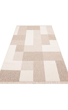 EKO Halı OSLO OSL 07 BEİGE Hav Toz Vermez Hasır Dokuma Modern Makine Halısı