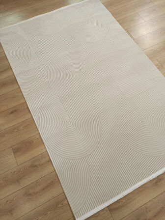 Çam Halı Life LF003W Krem Salon Halısı Oturma Odası Halısı