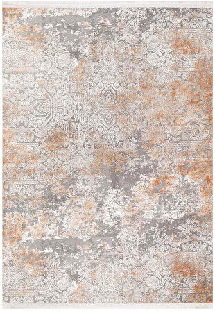 Çam Halı BODRUM 888 Gri Bakır Salon Halısı Mutfak Halısı Oturma Odası Halısı Modern Makine Halısı