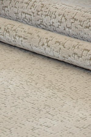 Kashe Halı Harmony 6029 Bej Salon Halısı Oturma Odası Halısı Koridor Halısı Mutfak Halısı Modern Makine Halısı