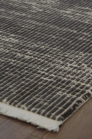 Kashe Halı Klas 5064 Antrasit Salon Halısı Oturma Odası Halısı Koridor Halısı Mutfak Halısı Modern Makine Halısı