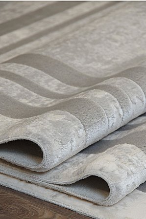 Kashe Halı Klas 5068 Gri Salon Halısı Oturma Odası Halısı Koridor Halısı Mutfak Halısı Modern Makine Halısı