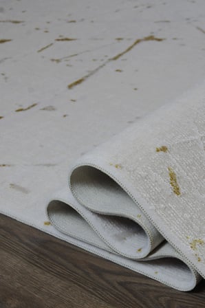 Kashe Halı Bella 4054 Gold Salon Halısı Oturma Odası Halısı Koridor Halısı Mutfak Halısı Modern Makine Halısı