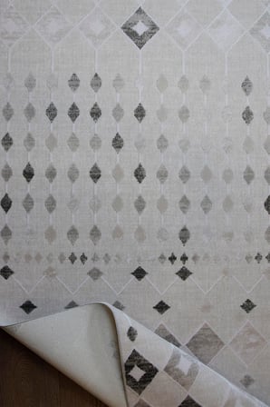 Kashe Halı Bella 4136 Antrasit Salon Halısı Oturma Odası Halısı Koridor Halısı Mutfak Halısı Modern Makine Halısı