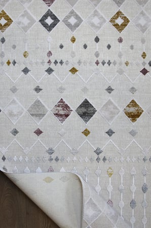 Kashe Halı Bella 4136 Multi Salon Halısı Oturma Odası Halısı Koridor Halısı Mutfak Halısı Modern Makine Halısı