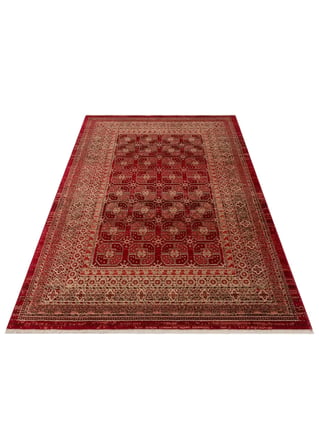 Eko Halı KYBELE KYB 03 RED Etnik Desenli Otantik Salon Halısı Oturma Odası Halısı Mutfak Halısı Modern Makine Halısı