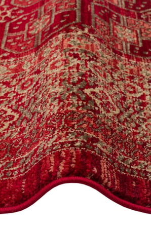 Eko Halı KYBELE KYB 03 RED Etnik Desenli Otantik Salon Halısı Oturma Odası Halısı Mutfak Halısı Modern Makine Halısı