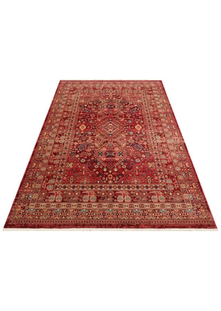 Eko Halı KYBELE KYB 05 RED XW Etnik Desenli Otantik Salon Halısı Oturma Odası Halısı Mutfak Halısı Modern Makine Halısı