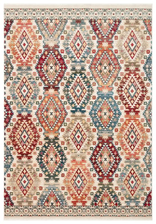 Eko Halı KYBELE KYB 07 MULTY Etnik Desenli Otantik Salon Halısı Oturma Odası Halısı Mutfak Halısı Modern Makine Halısı