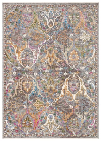 SOFIA SOF 02 MULTY Geleneksel El Dokuması Uşak Halı Desenlerine Sahip Vintage Eskitme Tarzı Salon Halısı Oturma Odası Halısı