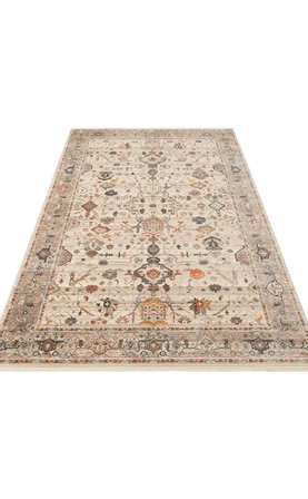Eko Halı PİETRA PTA 01 CREAM GREY Sıcak Renk Tonlarını Etnik Desenlerle Buluşturan Yumuşak Tuşeli Salon Halısı Oturma Odası Halısı Mutfak Halısı Modern Makine Halısı