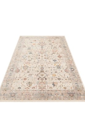 Eko Halı PİETRA PTA 01 CREAM GREY Sıcak Renk Tonlarını Etnik Desenlerle Buluşturan Yumuşak Tuşeli Salon Halısı Oturma Odası Halısı Mutfak Halısı Modern Makine Halısı