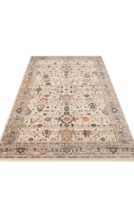 Eko Halı PİETRA PTA 01 CREAM GREY Sıcak Renk Tonlarını Etnik Desenlerle Buluşturan Yumuşak Tuşeli Salon Halısı Oturma Odası Halısı Mutfak Halısı Modern Makine Halısı
