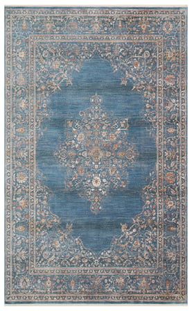 Eko Halı PİETRA PTA 18 NAVY Sıcak Renk Tonlarını Etnik Desenlerle Buluşturan Yumuşak Tuşeli Salon Halısı Oturma Odası Halısı Mutfak Halısı Modern Makine Halısı
