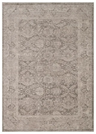 SHİRAZ SHR 01 GREY Vintage Eskitme Tarzı Yumuşak Dokulu Salon Halısı Oturma Odası Halısı