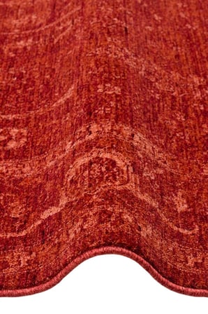 SHİRAZ SHR 03 RED Vintage Eskitme Tarzı Yumuşak Dokulu Salon Halısı Oturma Odası Halısı
