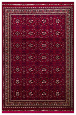 SATEEN AFGHAN SFG 03 RED Afgan Desenlerine Sahip Hav Vermeyen Özel İplerle Dokunan Yıkanabilir ve Özel Kaymaz Tabanlı Sık Dokuma Makine Halısı