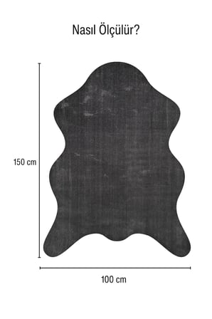 Çam Halı POLY RPPPOST9002 Antrasit Peluş Post Şeklinde Halı-Salon-Antre-Oturma Odası-Yumuşak-Kaymaz Taban-Yıkanabilir
