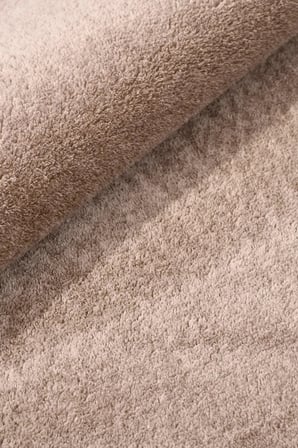 Çam Halı POLY rpppst3000 Vizon/Kahve Peluş Post Şeklinde Halı-Salon-Antre-Oturma Odası-Yumuşak-Kaymaz Taban-Yıkanabilir