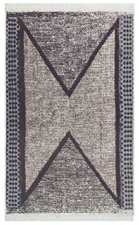 Eko Halı Arya Ar 02 Grey Yıkanabilir Çift Taraflı Modern Desenli Dokuma Kilim
