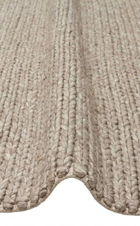 Eko Halı Jade Basketweave Brown Naturel Kazak Örgü Desenli El Dokuma Örgü Halı