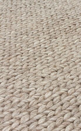 Eko Halı Jade Basketweave Brown Naturel Kazak Örgü Desenli El Dokuma Örgü Halı