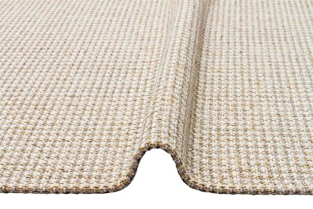 Eko Halı Brooklyn Brk 01 Cream Sılver Jüt Görünümlü Kaymaz Tabanlı Dokuma Modern Kilim