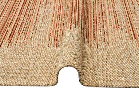 Eko Halı Brooklyn Brk 02 Natural Beıge Jüt Görünümlü Kaymaz Tabanlı Dokuma Modern Kilim