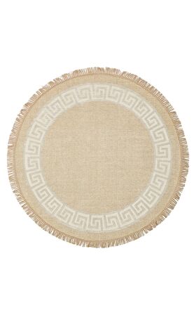 Eko Halı Brooklyn Brk 11 Natural Whıte Q Jüt Görünümlü Kaymaz Tabanlı Dokuma Modern Kilim