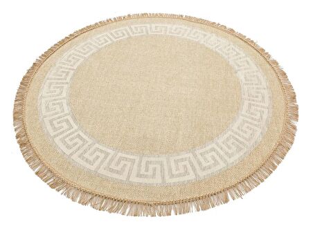 Eko Halı Brooklyn Brk 11 Natural Whıte Q Jüt Görünümlü Kaymaz Tabanlı Dokuma Modern Kilim